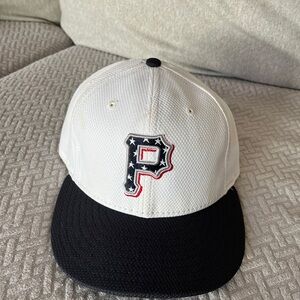 Kids White and Black Baseball Cap